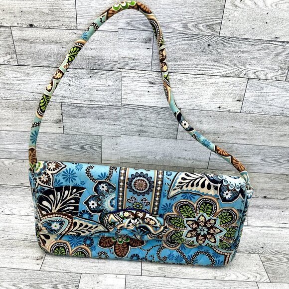 Vera Bradley Bali Blue Knot Just a Clutch Shoulder Bag/Purse - Picture 1 of 6